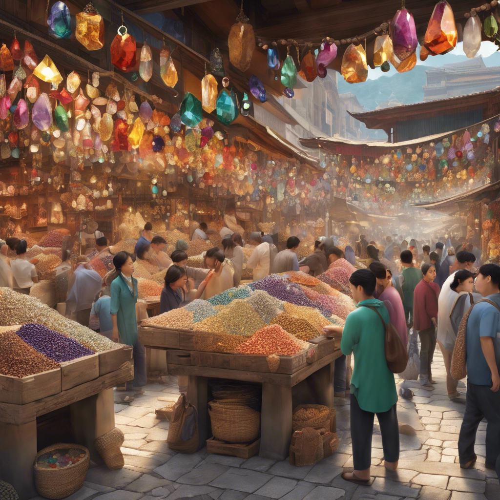 El Mercado de Piedras Preciosas en Asia