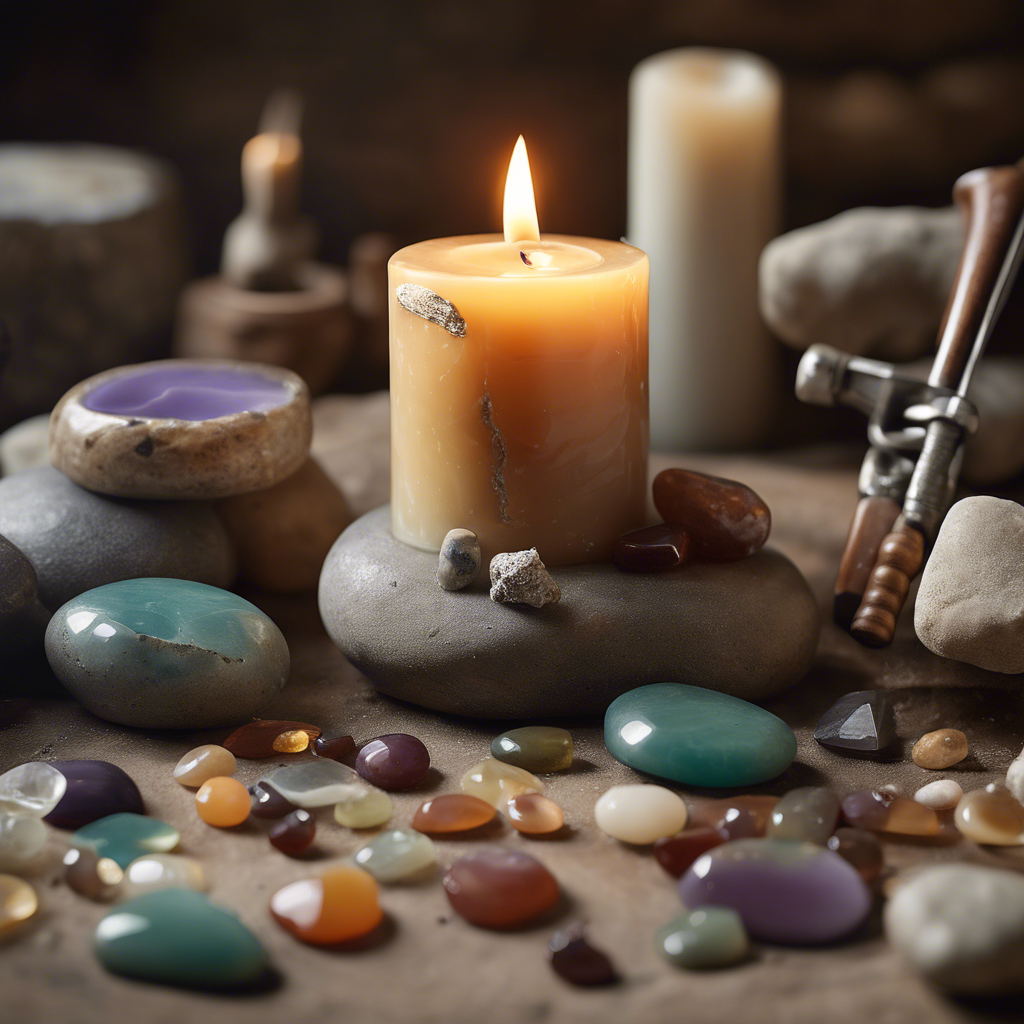 Elaboración de Velas con Piedras Semipreciosas